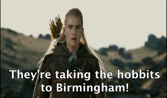 Taking The Hobbits to Birmingham