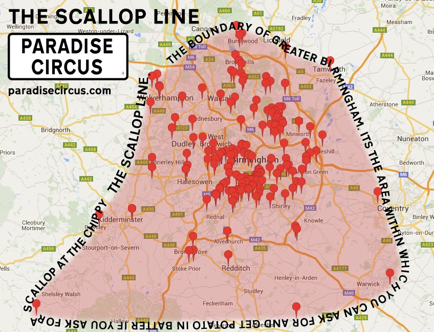 The scallop line: the true boundary of Greater Birmingham